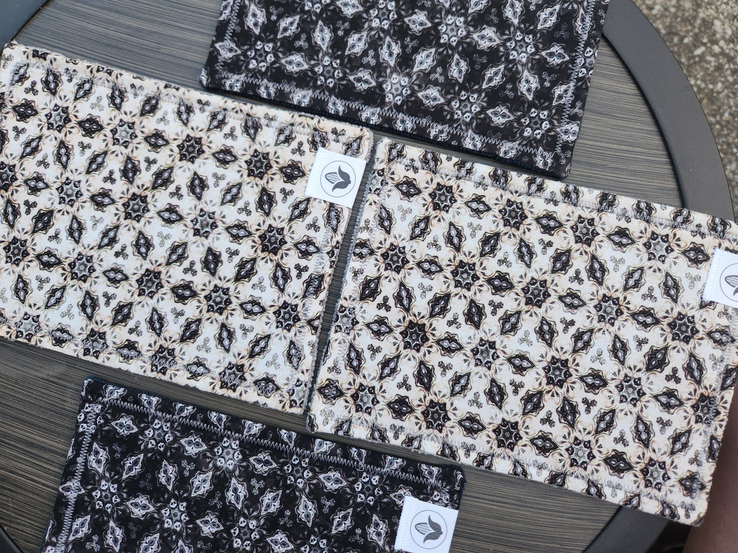 Dragon Fyre Medallions White Handkerchief