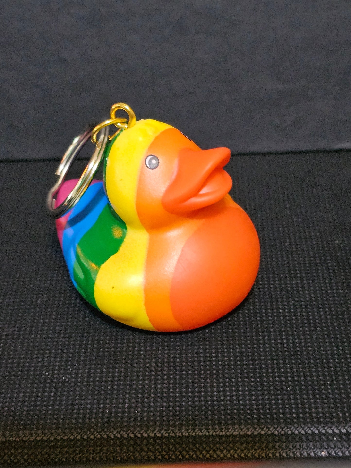 Pride duck keychain