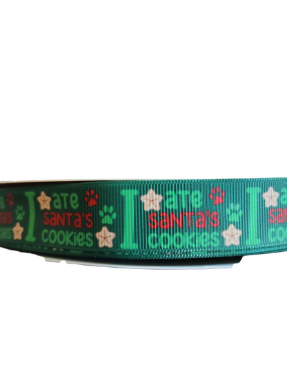I ate Santa's Cookies Nylon Dog Collar, Leash