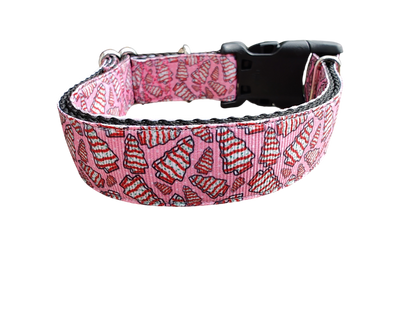 Snack Cake Trees Nylon Dog Collar