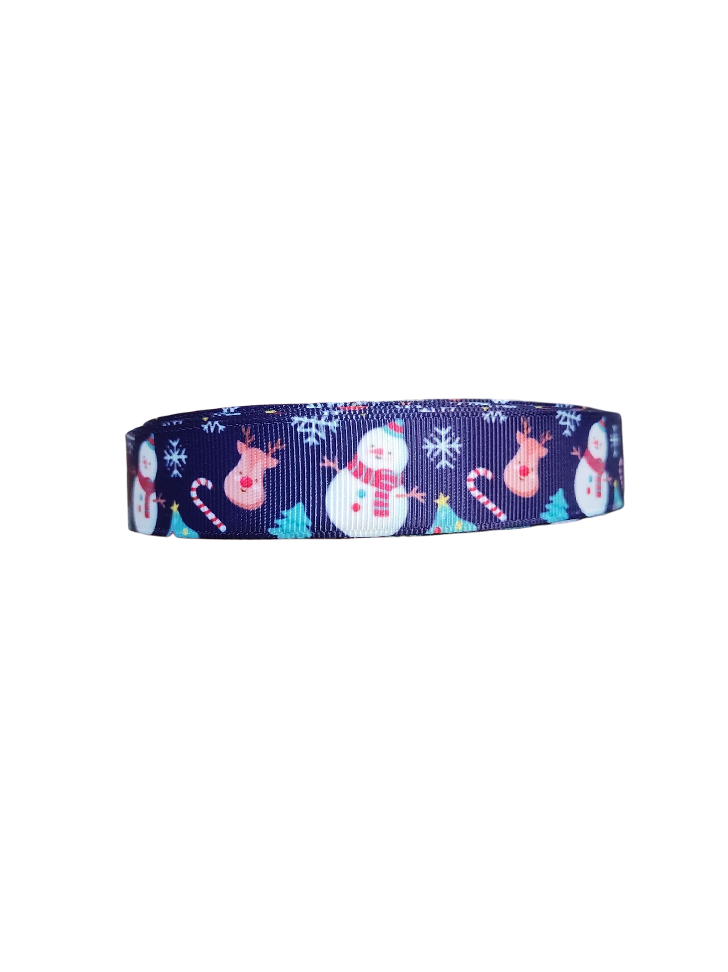 Snowmen & Reindeer Nylon Dog Collar, Leash