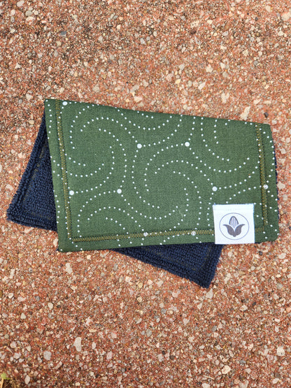 Green Swirls Handkerchief