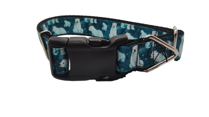 Polar Bears Nylon Dog Collar
