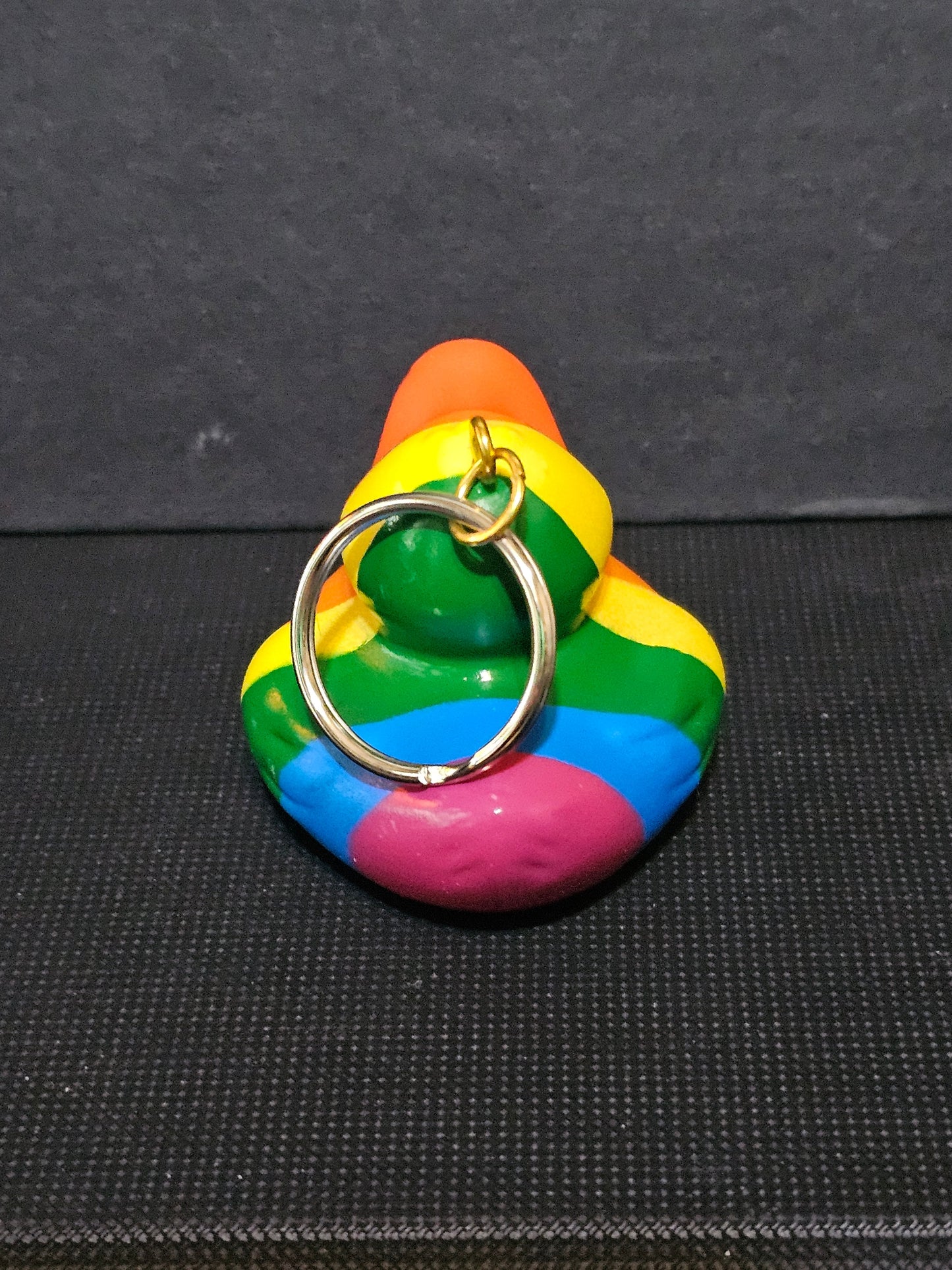Pride duck keychain