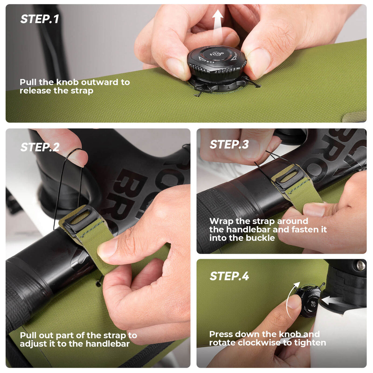 Road-to-Sky Bike Handlebar Bag 100% Waterproof 2L - AS-143