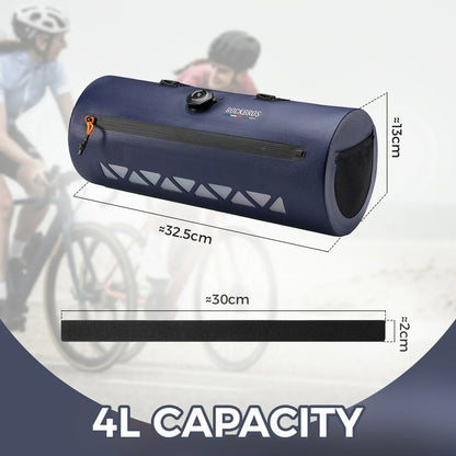 Road-to-Sky Bike Handlebar Bag 4L Waterproof for Road Gravel Bikes