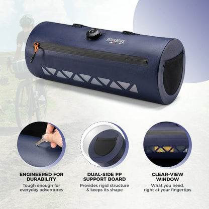 Road-to-Sky Bike Handlebar Bag 4L Waterproof for Road Gravel Bikes