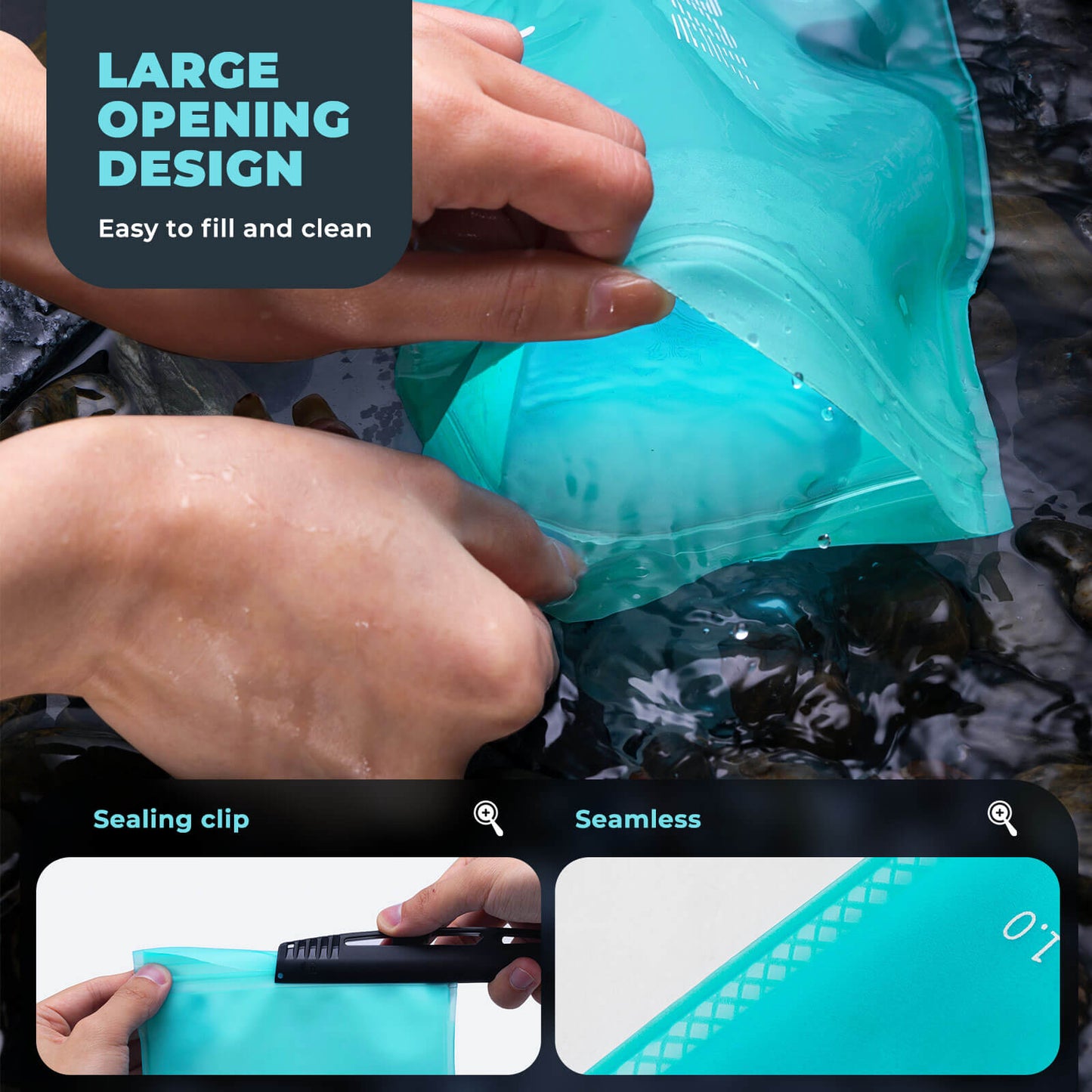 2L Hydration Bladder for Hiking, Running & Cycling