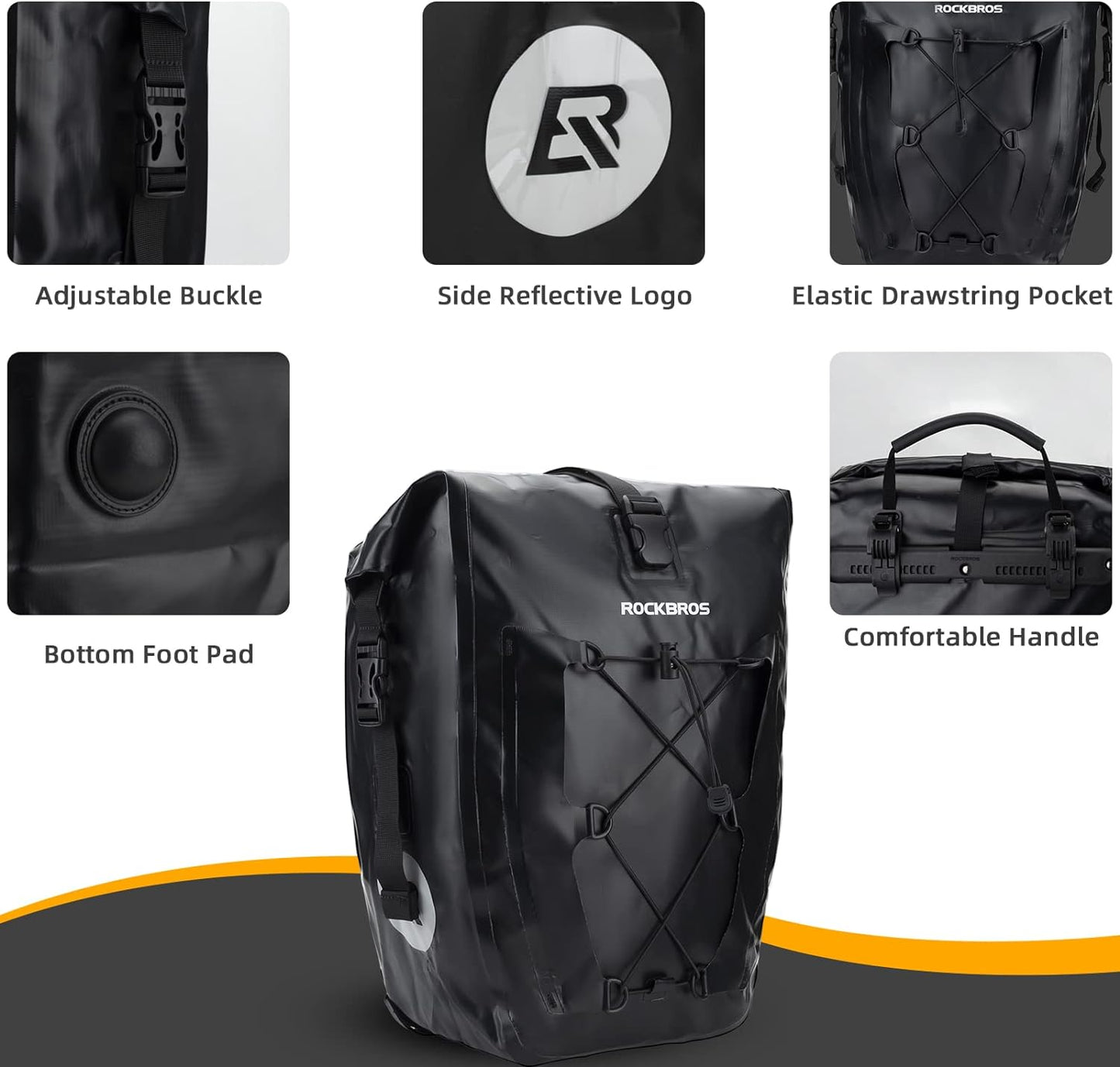 Bike Panniers Waterproof for Rear Rack