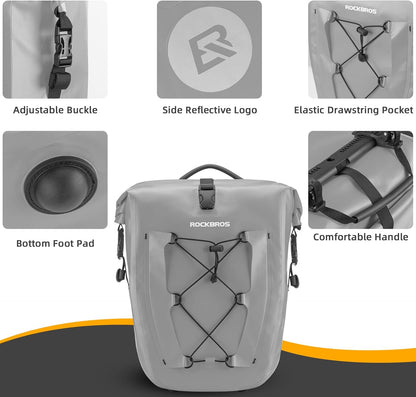 Bike Panniers Waterproof for Rear Rack