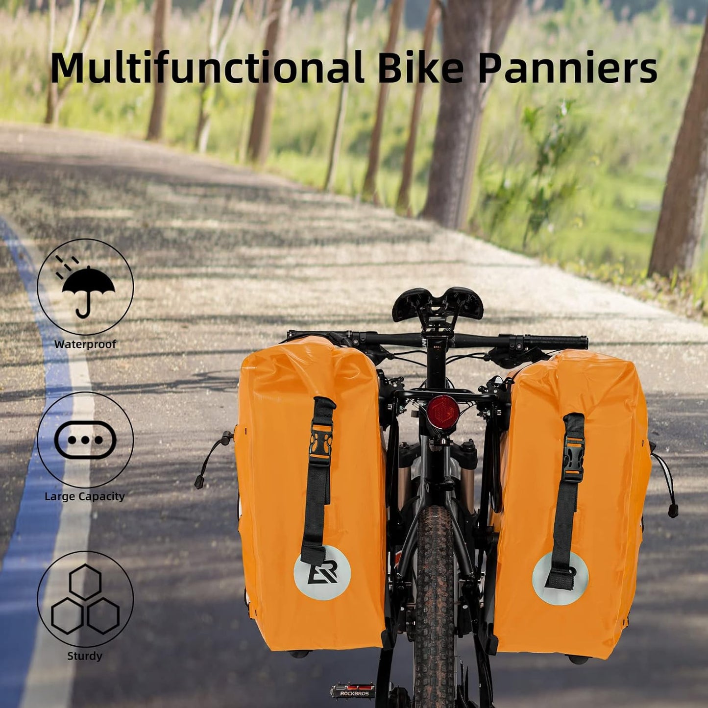Bike Panniers Waterproof for Rear Rack