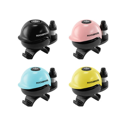 ROCKBROS 80DB Bike Bell Aluminum Alloy Helmet-Shaped Fits 22-34mm Handlebars