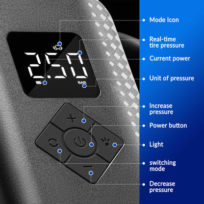 A13 Mini Electric Air Bike Tire Pump 150PSl