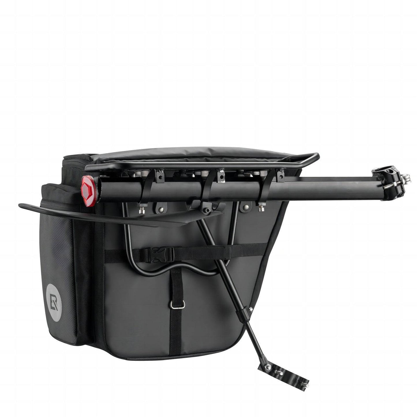 Rear Bicycle Cargo Rack with Mudguard Tool-Free Quick Install