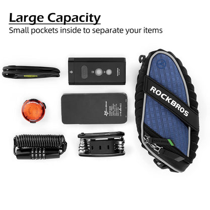 ROCKBROS Bicycle Saddle Bag Under Seat 3D Shell Cycling Seat Pack