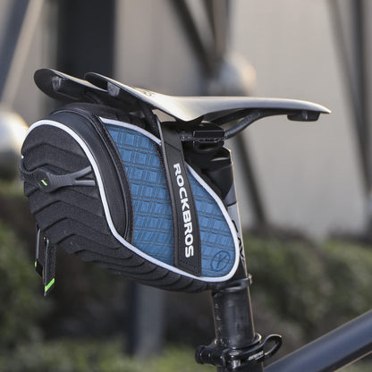 ROCKBROS Bicycle Saddle Bag Under Seat 3D Shell Cycling Seat Pack