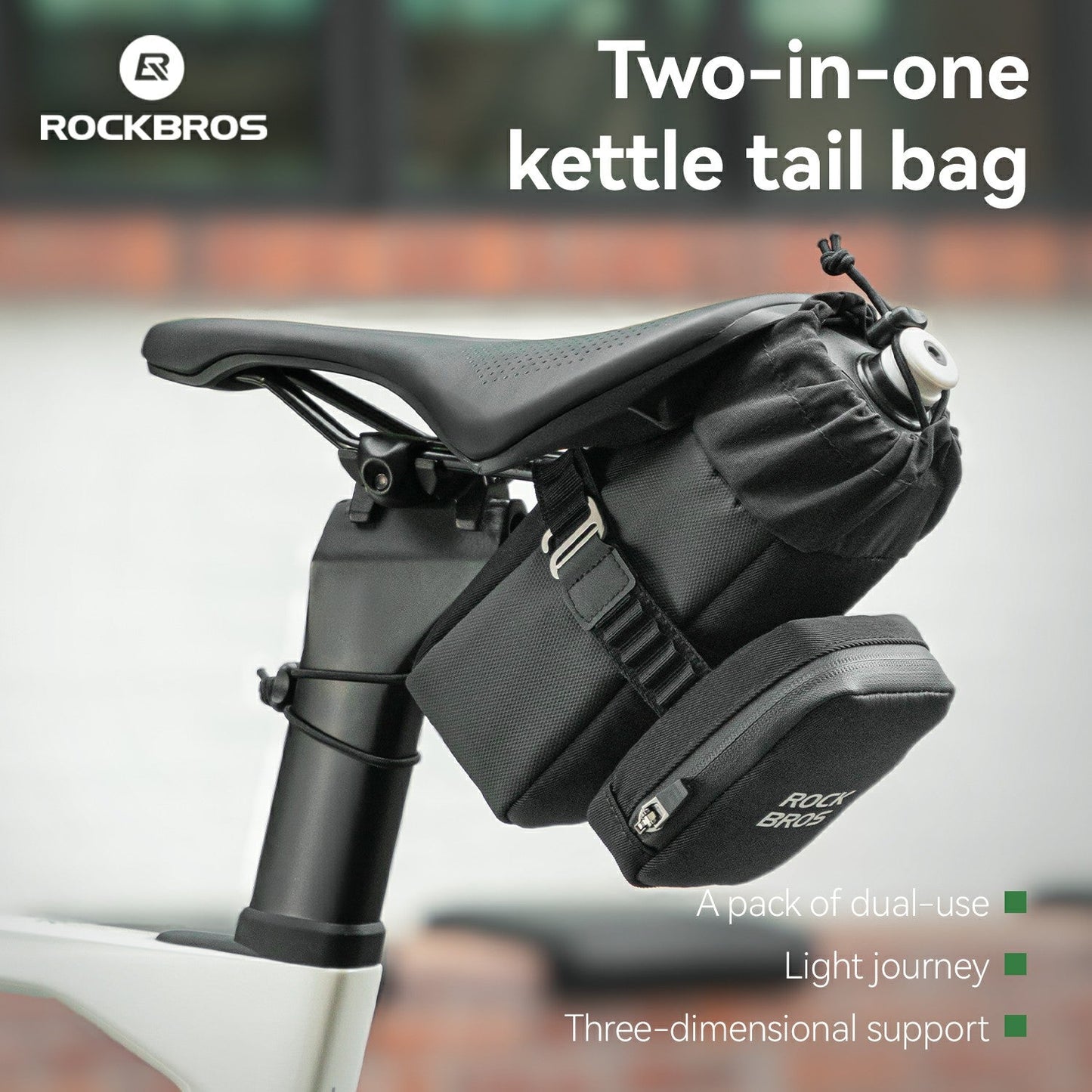 Cycling Two-in-one Bicycle Kettle Tail Bag
