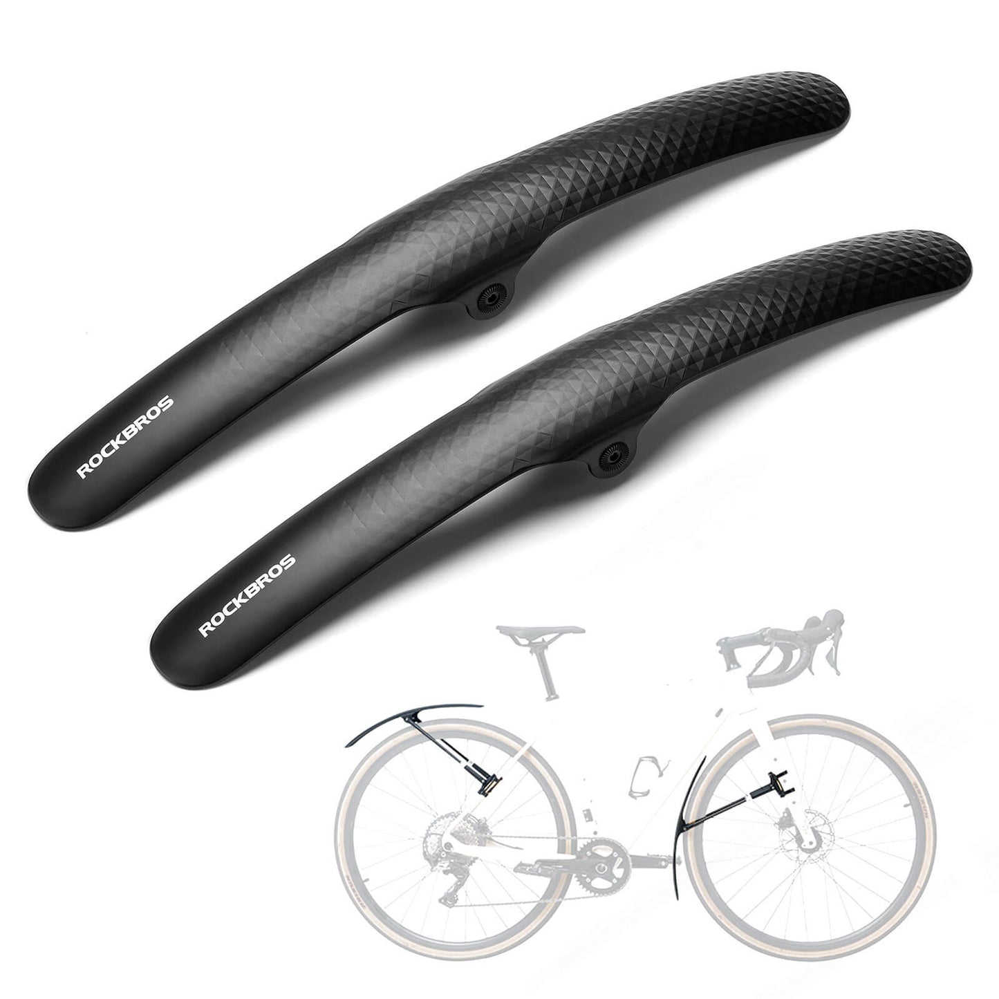 Bike Fenders for 700C Road Bikes – Quick-Release Mud Guards