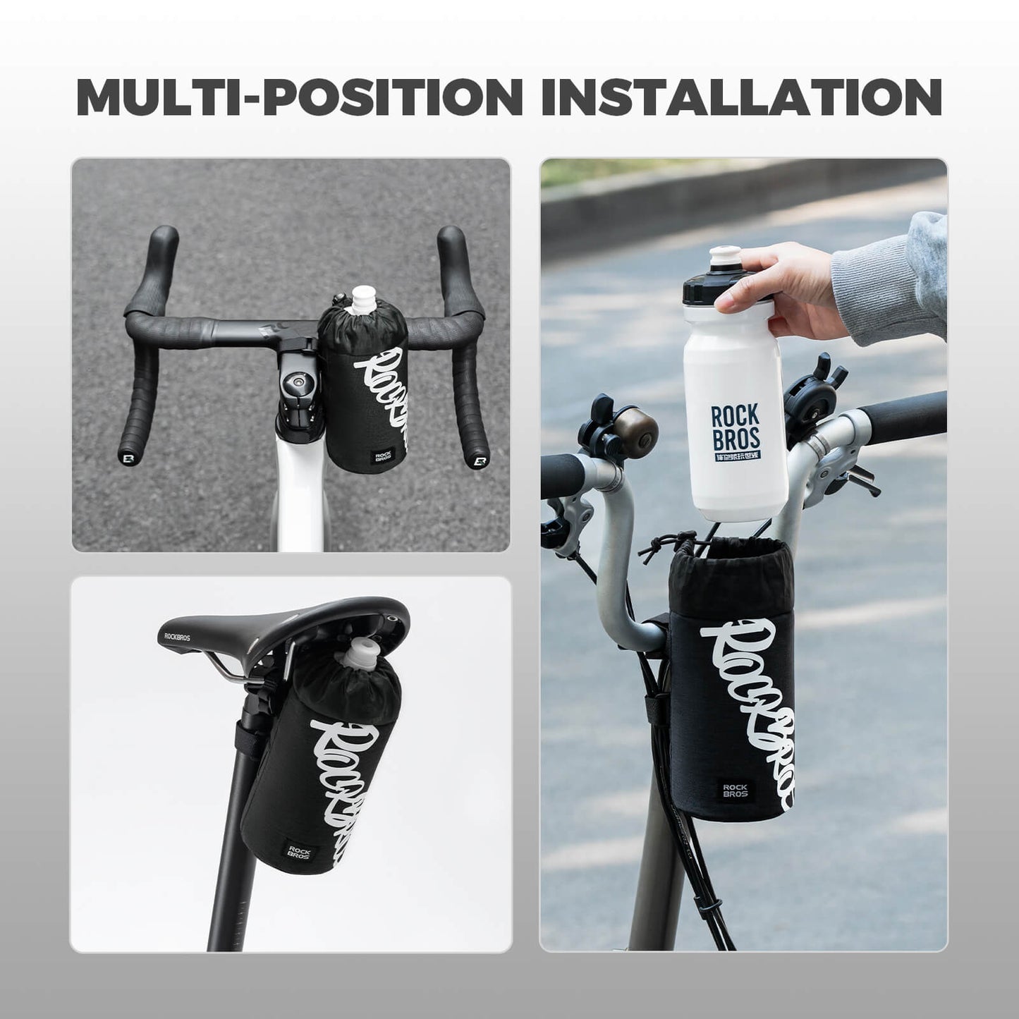 FlashRide Sketch Bike Handlebar Water Bottle Bag - 1L