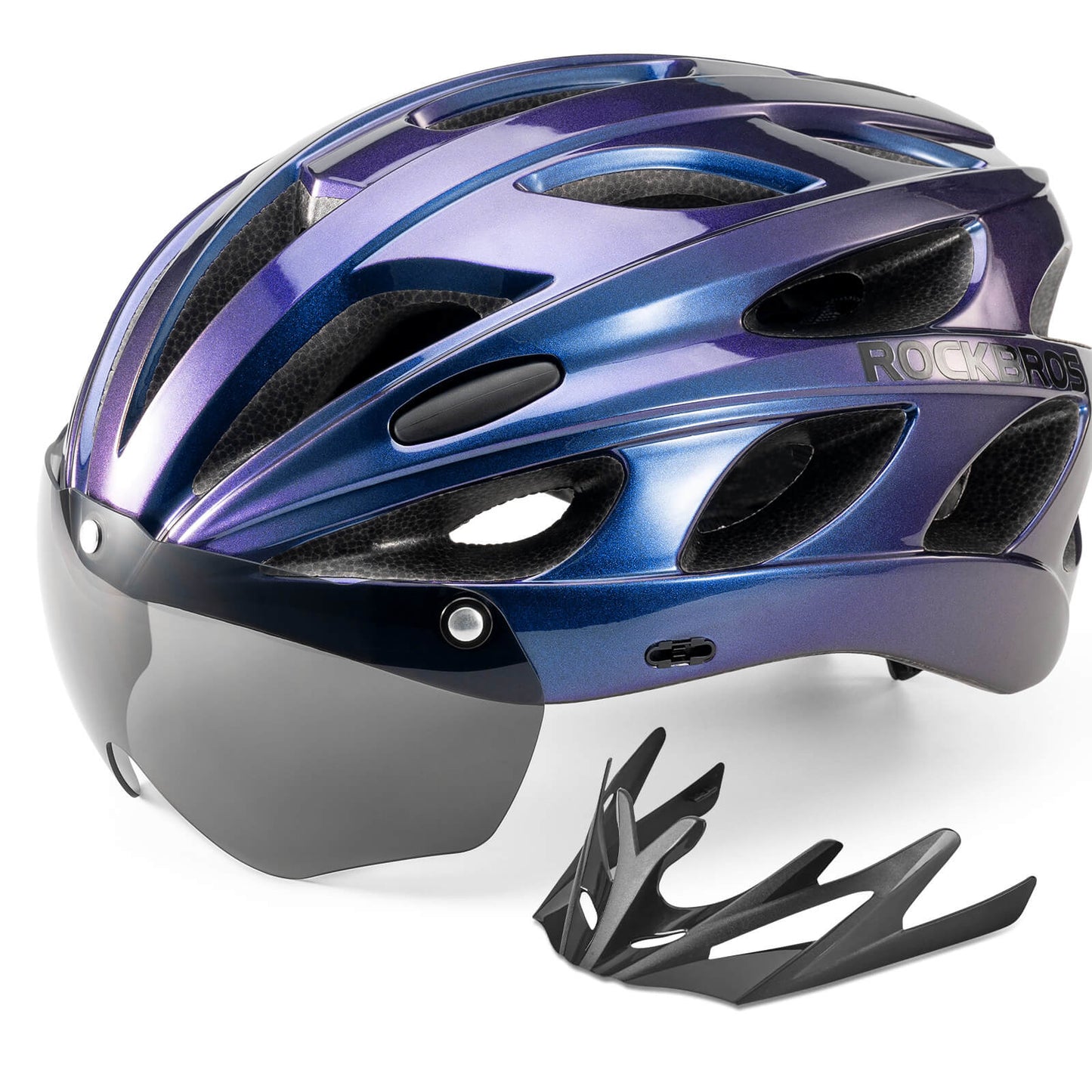 Pottier Bike Helmet with Visor and Goggles