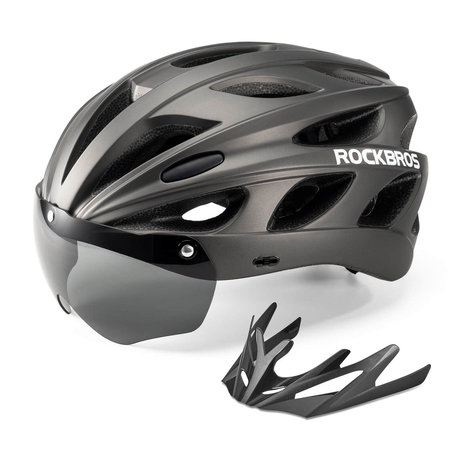 Pottier Bike Helmet with Visor and Goggles