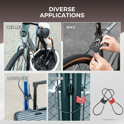Bicycle Lock with 5.5 mm Steel Cable