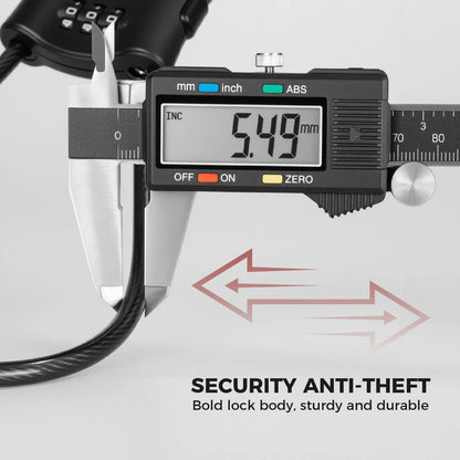 Bicycle Lock with 5.5 mm Steel Cable