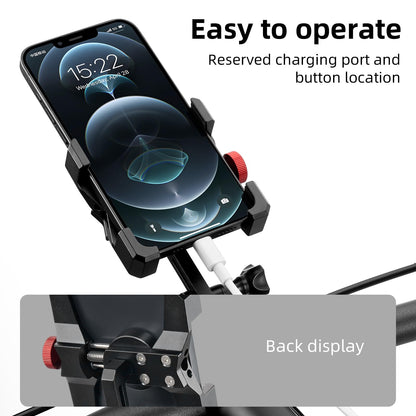 ROCKBROS Bike Phone Holder, Aluminum Handlebar Mount for 4.7-7.1" Phones - Triathlete Store