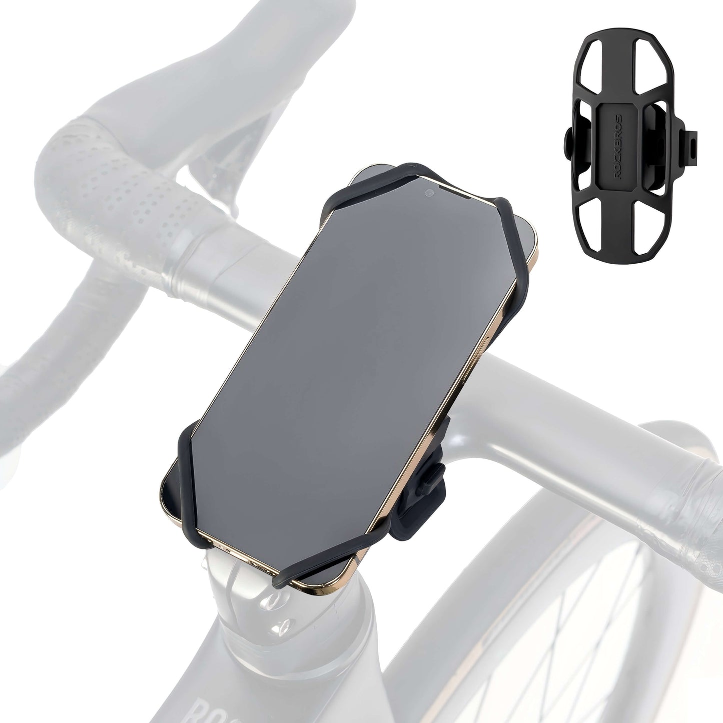 Bike Phone Mount Silicone Quick-Release
