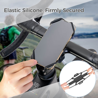 Bike Phone Mount Silicone Quick-Release