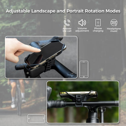 Bike Phone Mount Silicone Quick-Release