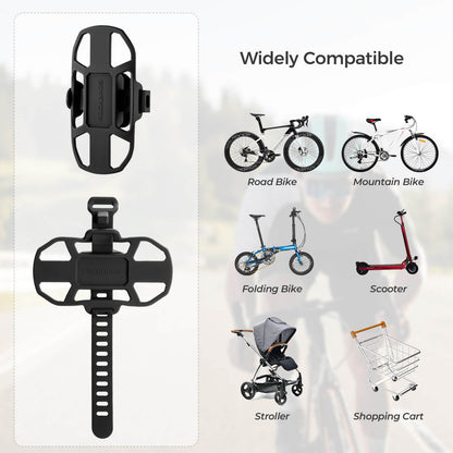 Bike Phone Mount Silicone Quick-Release