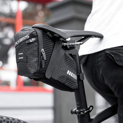 ROCKBROS Bike Saddle Bag Under Seat 1.5L Cycling Accessories Storage Pouch