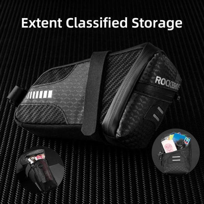 ROCKBROS Bike Saddle Bag Under Seat 1.5L Cycling Accessories Storage Pouch