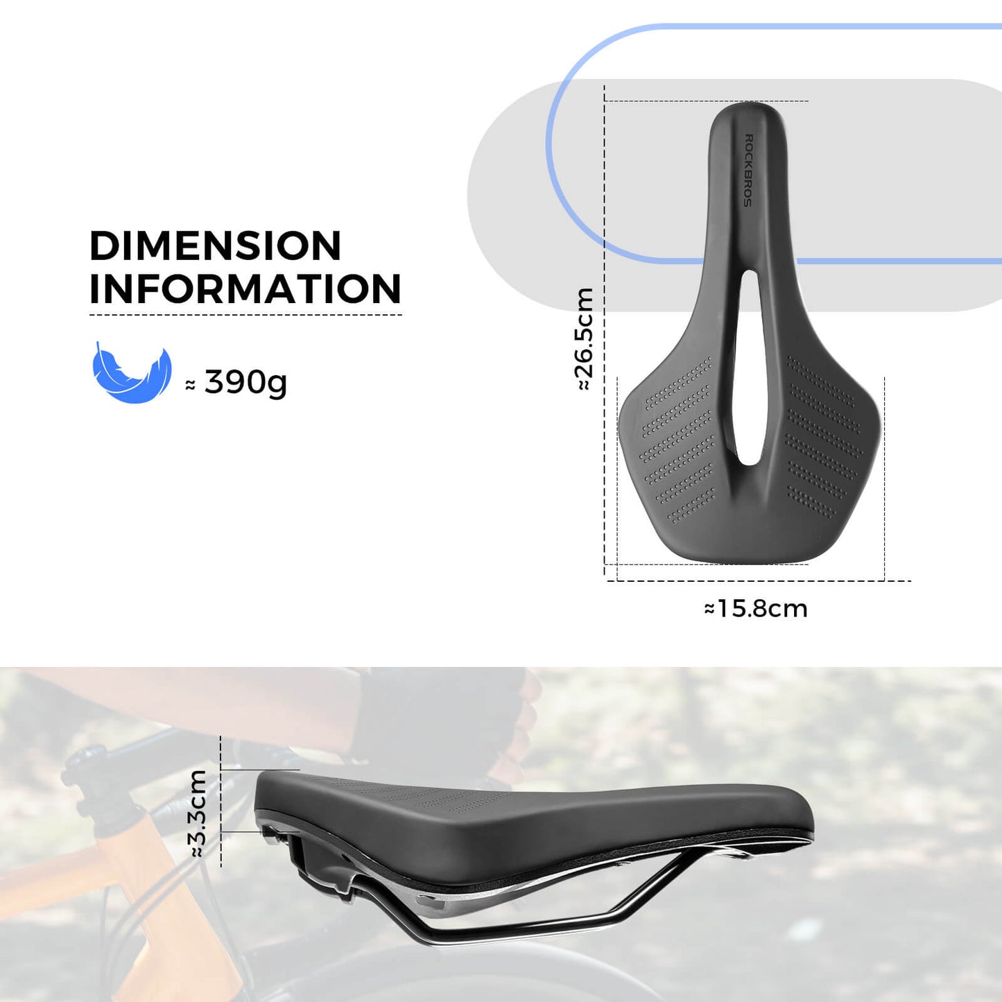 ROCKBROS Bike Saddle Breathable Comfort