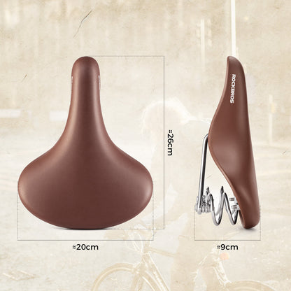 ROCKBROS Bike Saddle Retro Style