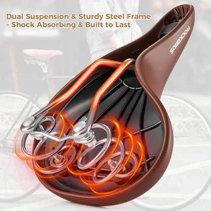 ROCKBROS Bike Saddle Retro Style