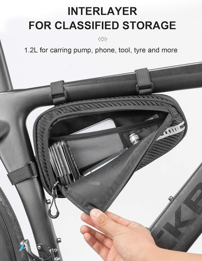 ROCKBROS Bike Triangle Bag Storage Bag Bicycle Frame Pouch Bag