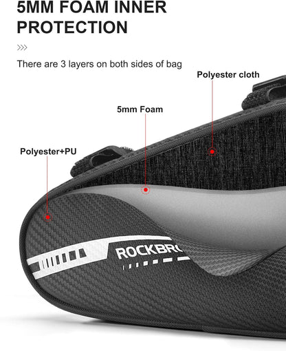 ROCKBROS Bike Triangle Bag Storage Bag Bicycle Frame Pouch Bag