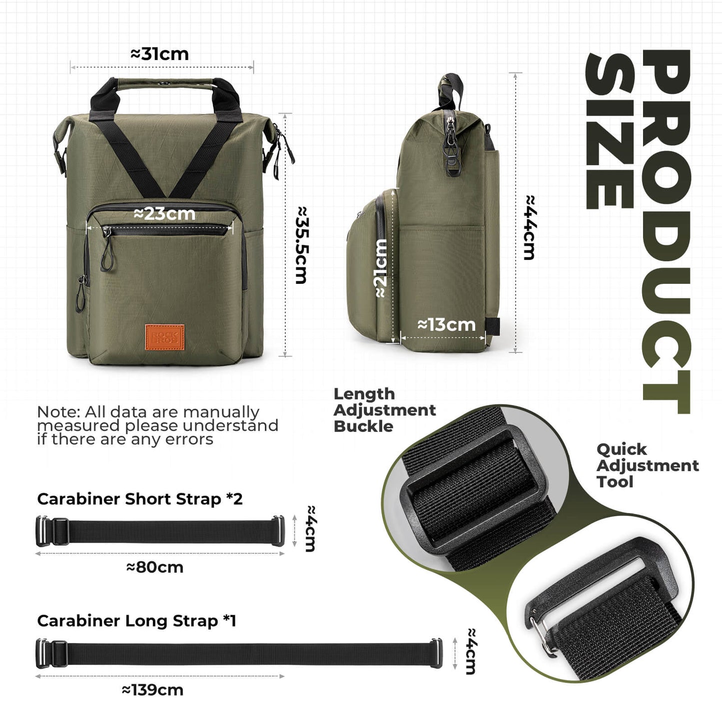 Brompton Folding Bike Handlebar Bag Backpack - 11.5L