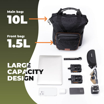 Brompton Folding Bike Handlebar Bag Backpack - 11.5L