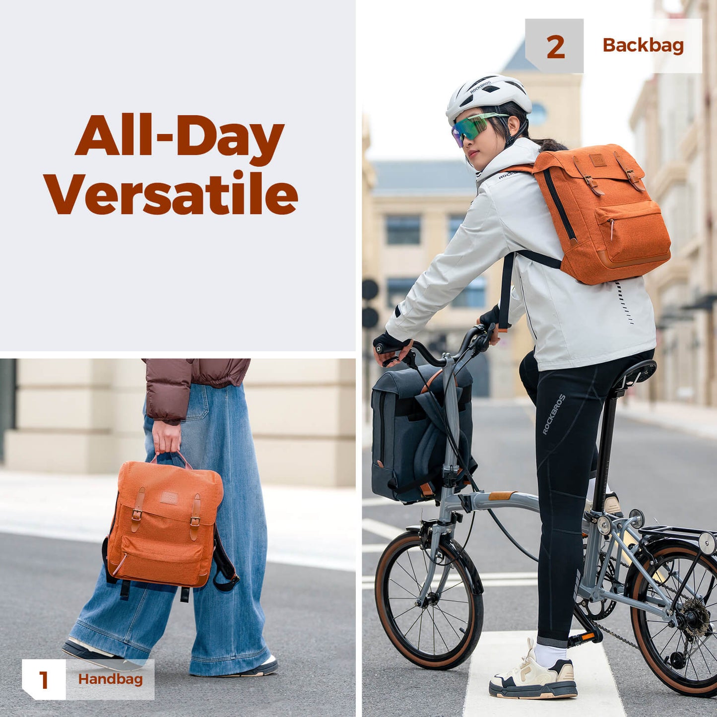 Brompton Folding Bike Handlebar Bag Backpack - 8.3L