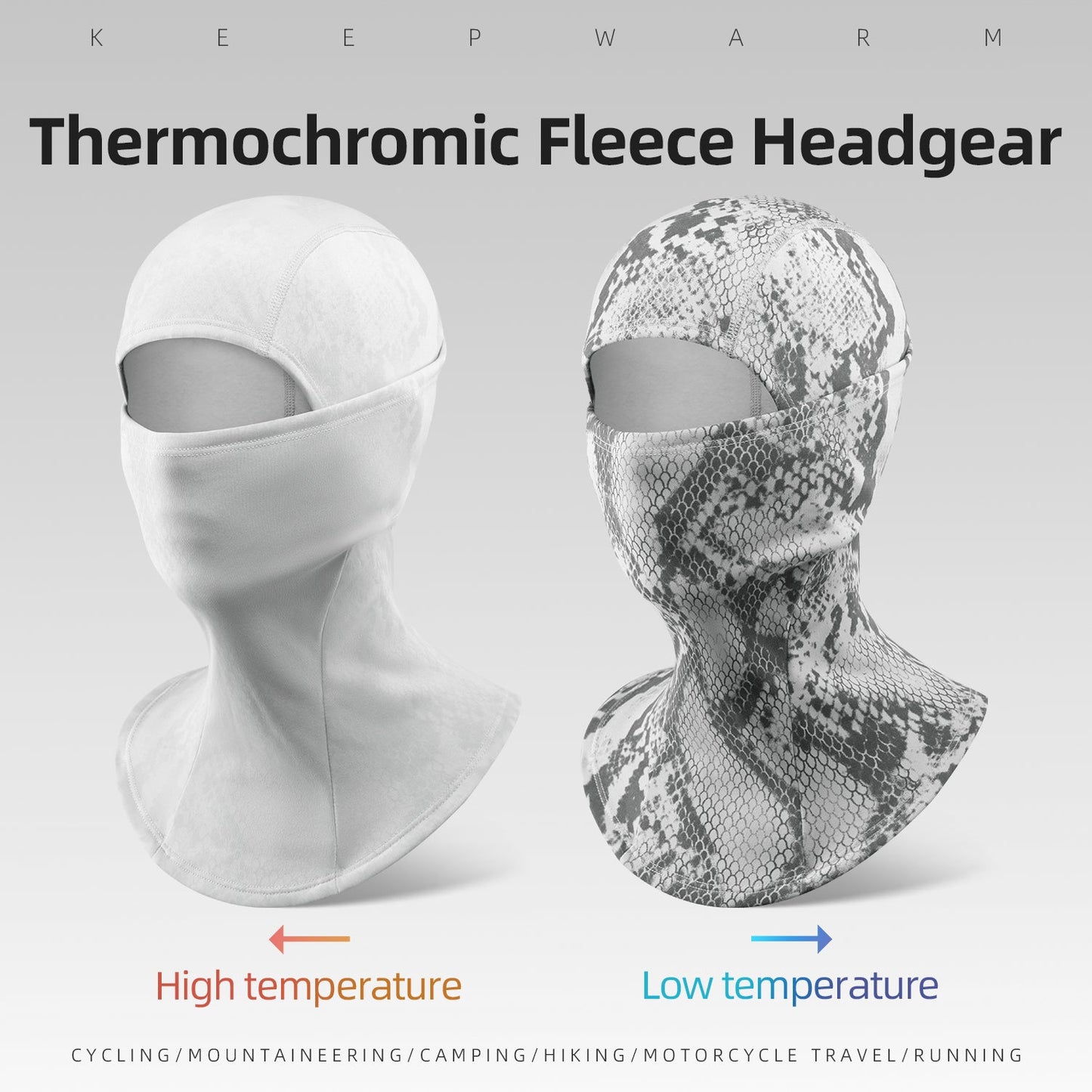 Thermochromic Fleece Balaclava