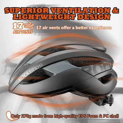LK-12 Flowing Light Cycling Bike Helmet