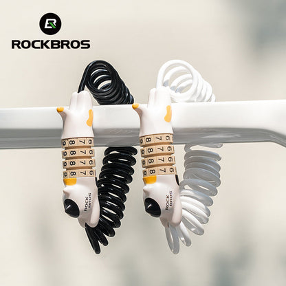 ROCKBROS Cute Cat Password Bike Lock 51.2in