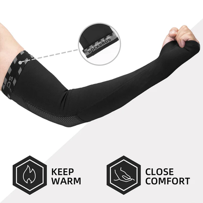 Cycling Arm Warmers Thermal Sleeves with Thumb Holes Unisex