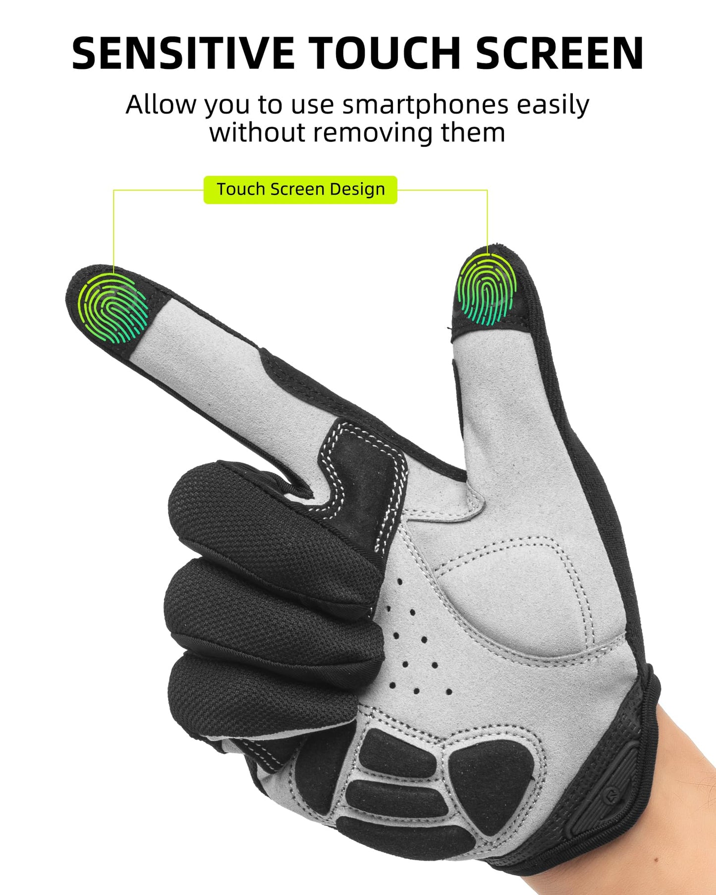 ROCKBROS Cycling Gloves for Men Women Breathable Gel Pad Road Mountain Bike Gloves