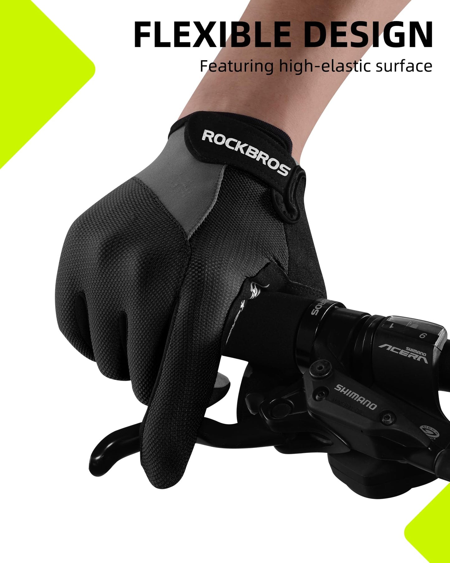 ROCKBROS Cycling Gloves for Men Women Breathable Gel Pad Road Mountain Bike Gloves