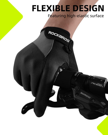 ROCKBROS Cycling Gloves for Men Women Breathable Gel Pad Road Mountain Bike Gloves