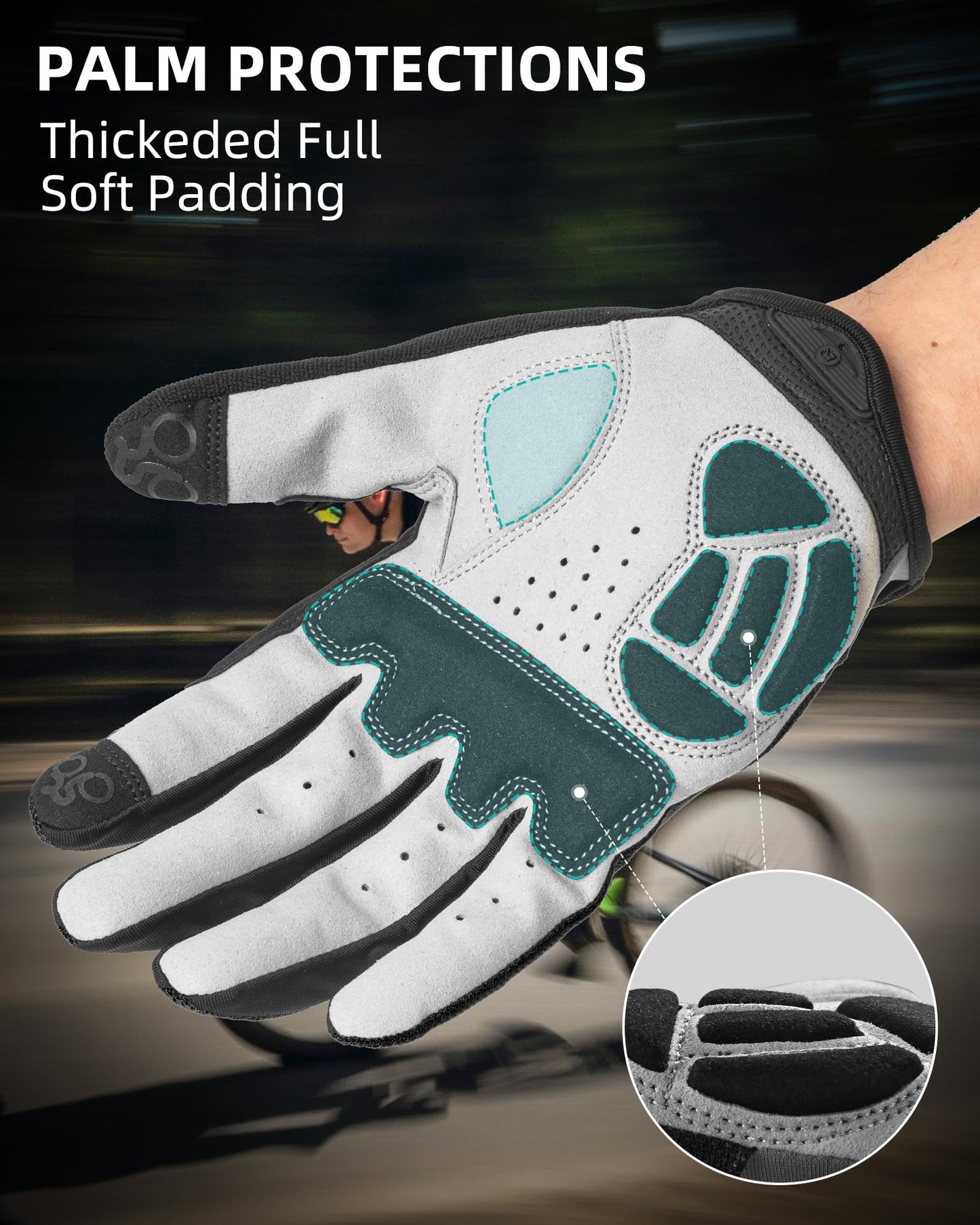 ROCKBROS Cycling Gloves for Men Women Breathable Gel Pad Road Mountain Bike Gloves